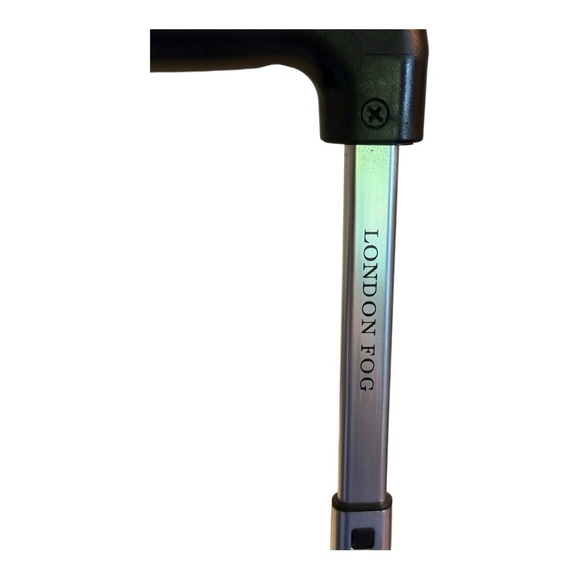 London Fog Travel Bag With 2 Rolling Wheels Dark Navy Blue 15x14x8 Inches - Picture 3 of 15